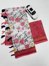 MG 569 Plain Linen Digital Printed Fancy Saree Wholesale Market In Surat
